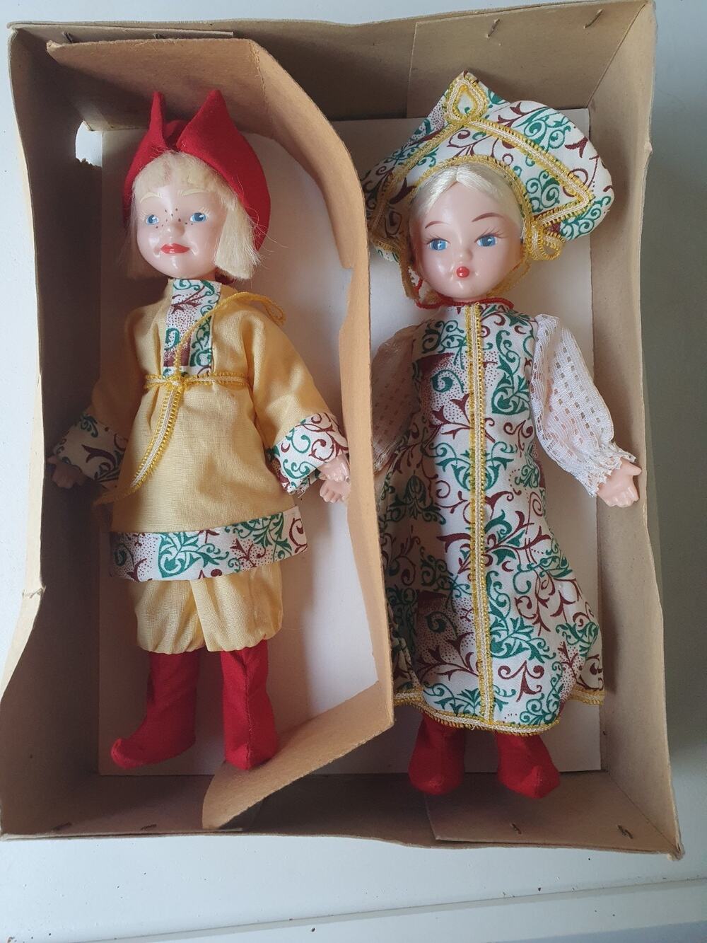 Set of souvenir dolls "IVAN da MARYA"Leningrad production association "Igrushka"